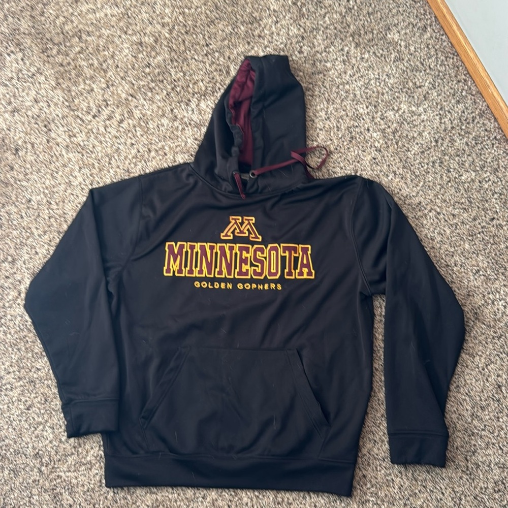 Minnesota Golden Gophers hooded sweatshirt.